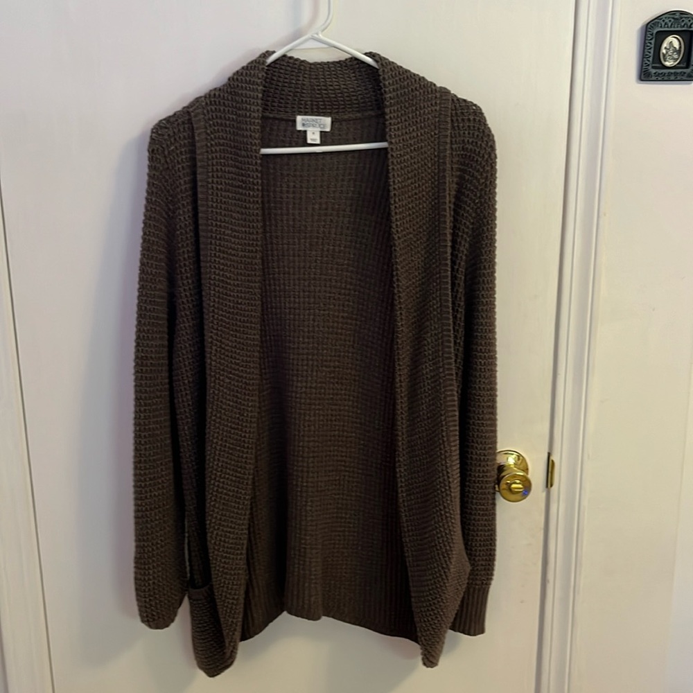 Brown cardigan